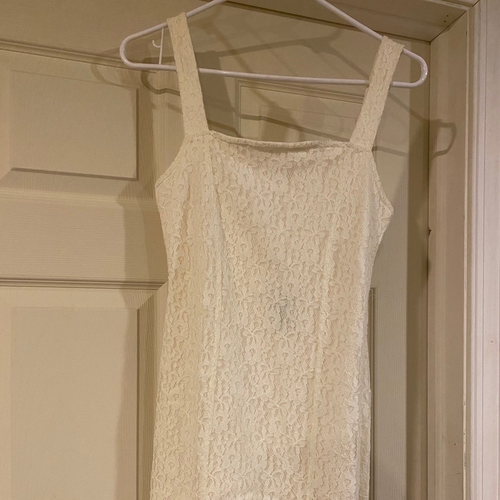 hollister cream dress